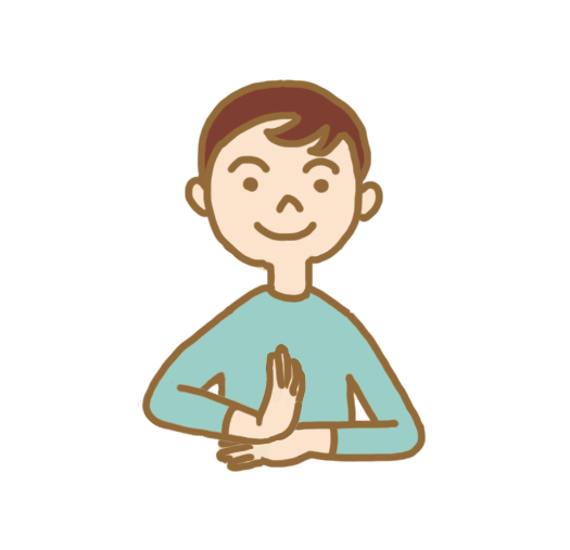 Japanese Sign language gesture to represent “Thank you”