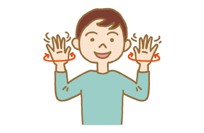 「はくしゅ」の日本の手話の形