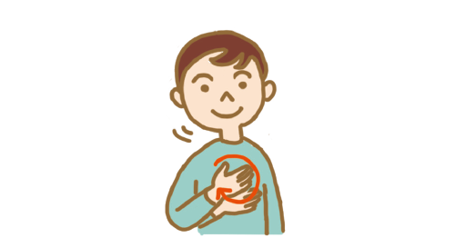 International Sign language gesture to represent “Please”