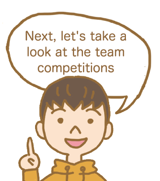 Next, let's take a look at the team competitions
