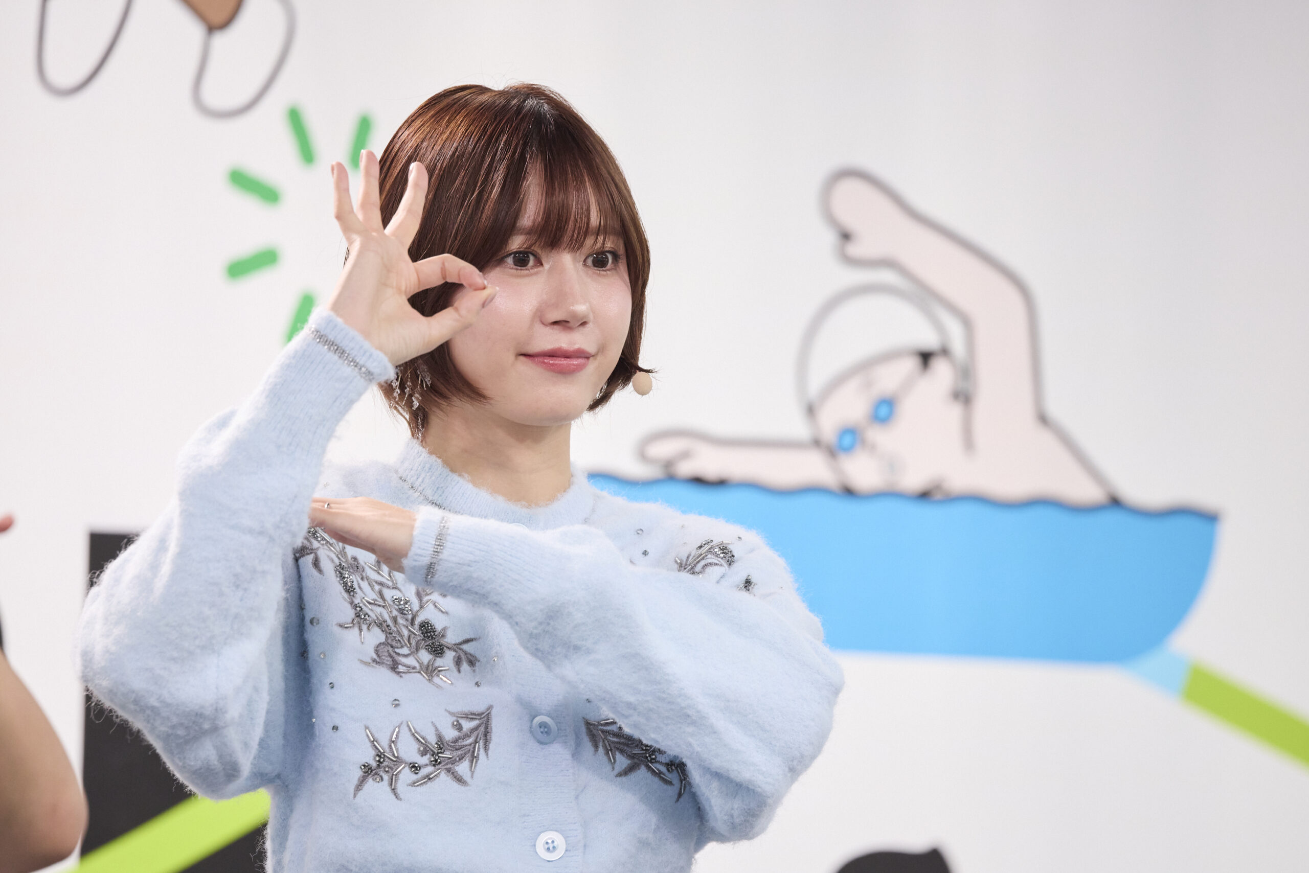 OKサインをしているゆきりぬさんの写真