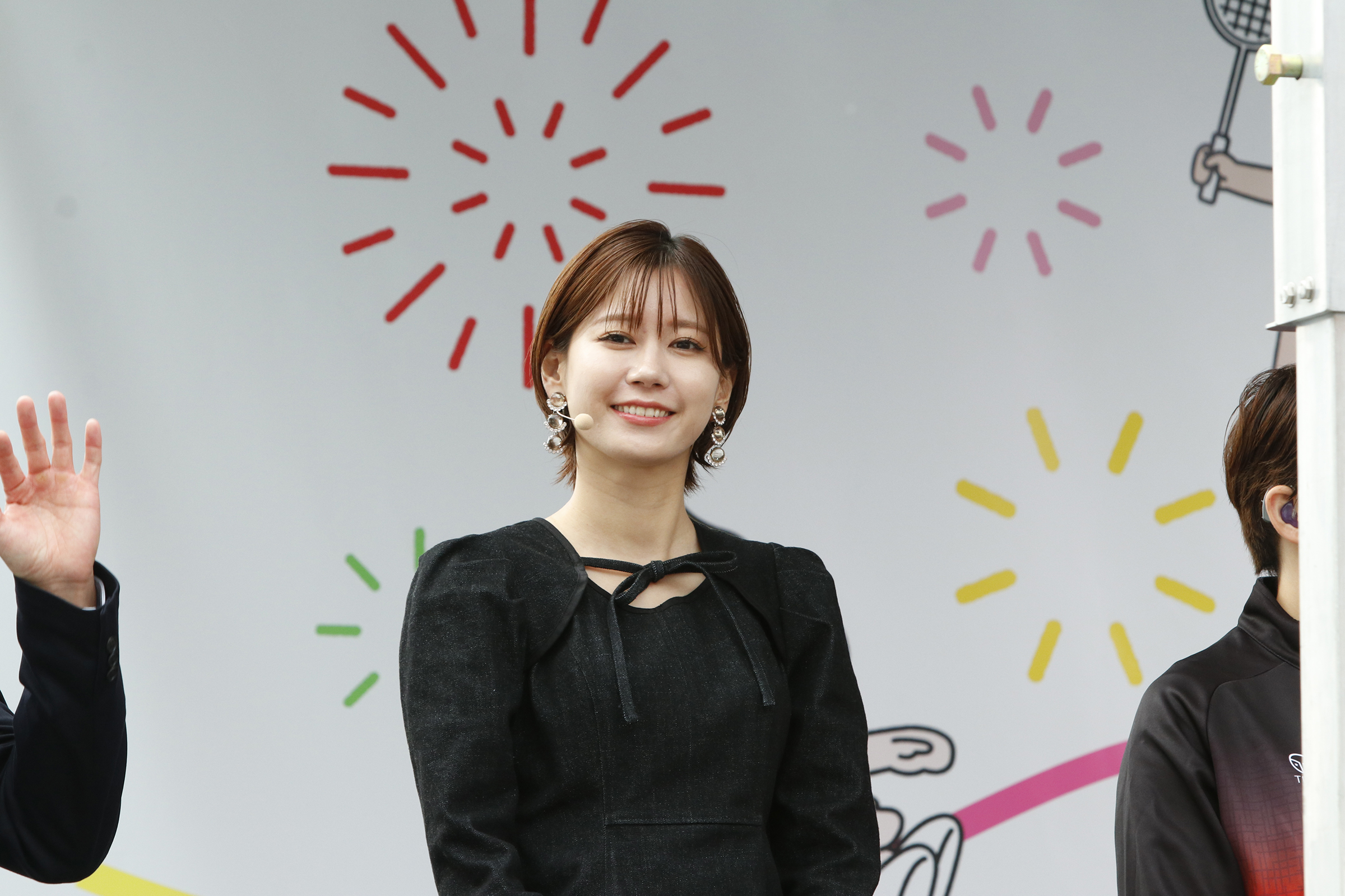 壇上のゆきりぬさんの写真