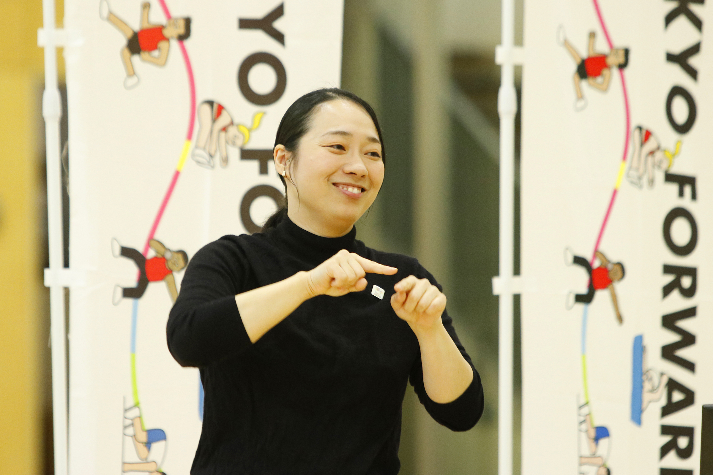 授業をする川俣先生