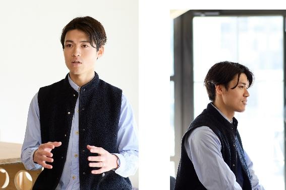 インタビューに応える保科さんの写真